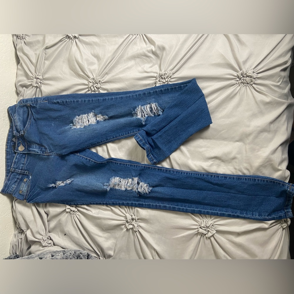 Fashion Nova Denim Ripped Skinny Jeans